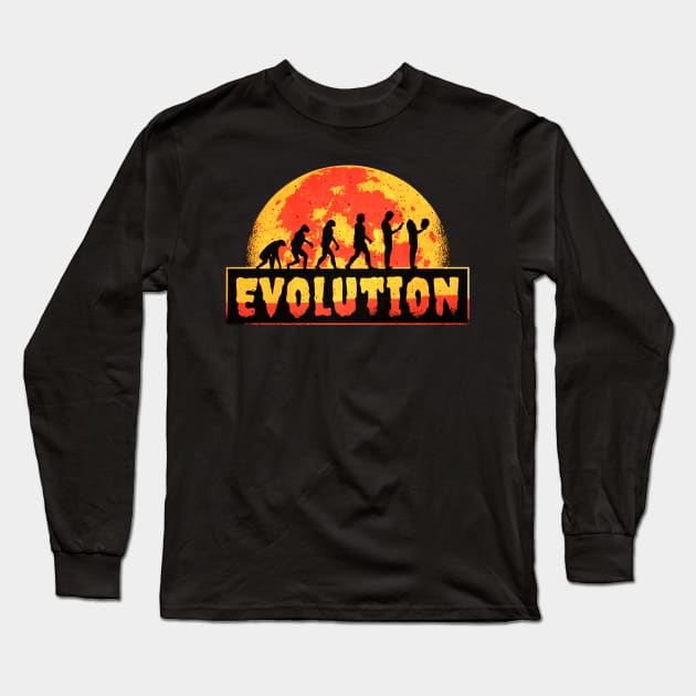 Creepy evolution transparant Long Sleeve T-Shirt by sudaisgona